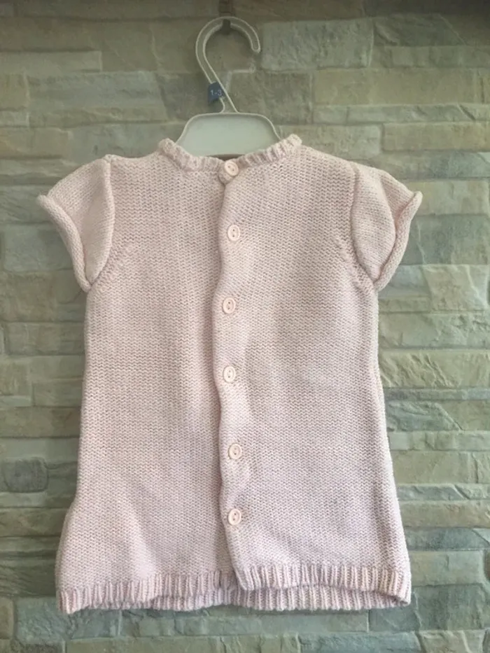 Robe laine rose Kiabi 3M - photo numéro 4