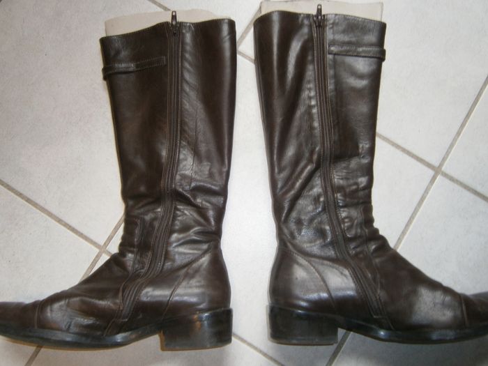 Bottes en cuir TOPY marron P38 - photo numéro 2