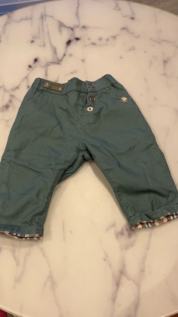 Pantalon garçon vert