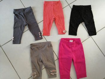 Lot de 5 pantalons fille 6 mois
