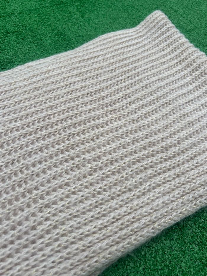 Snood tricoté Pimkie beige pailleté - photo numéro 3