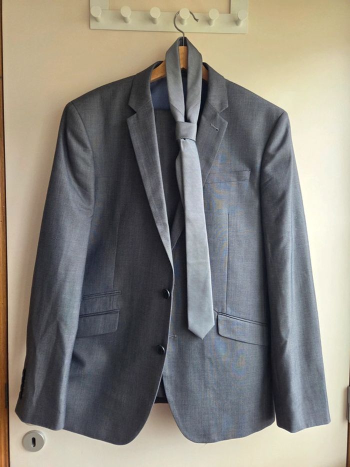 🌴 Ensemble costume gris 42R 46L 🌴