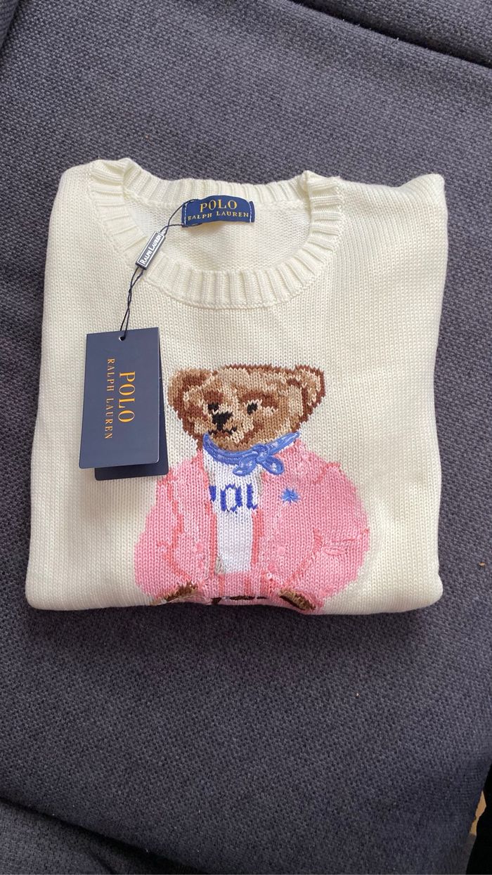 Pull polo Ralph Lauren bear - photo numéro 2
