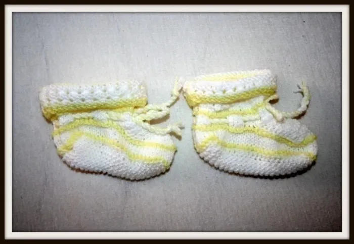 Lot de 2 Paires de chaussons en laine bébé - photo numéro 1