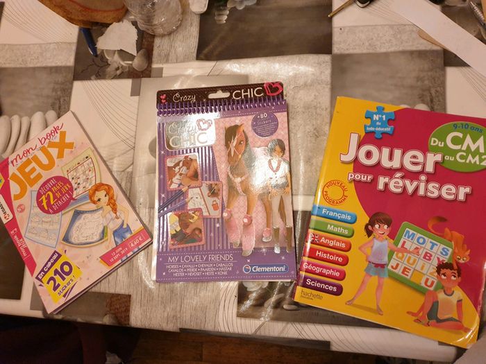 Lot livres jeux et révisions