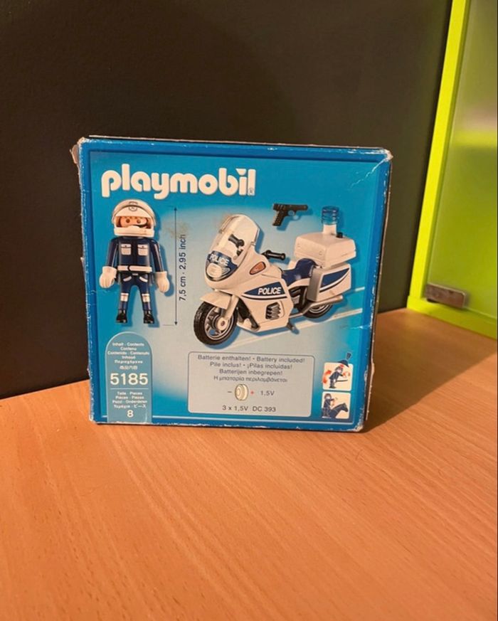 Lot Playmobil City Action Motard de police n°5185 - photo numéro 6