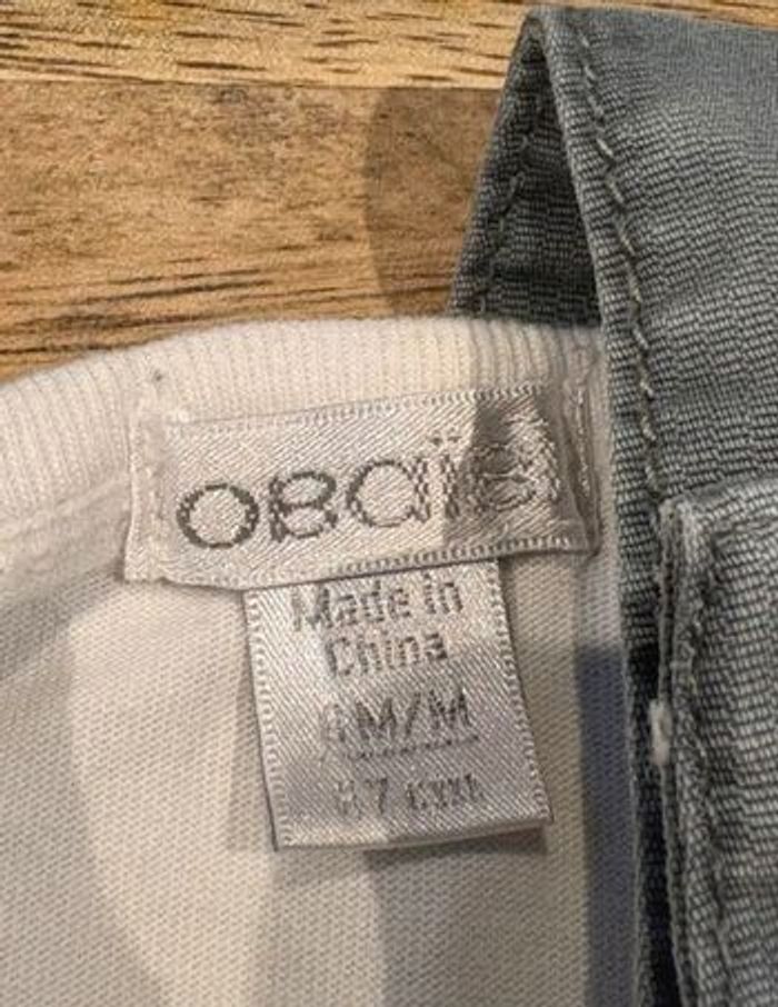 Lot 4 vêtement garçon OBAIBI en 6 mois 100% coton - photo numéro 2