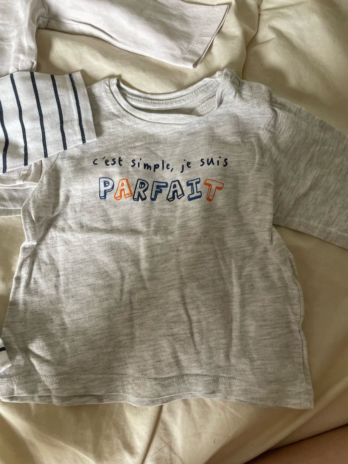 Lot de 3 t-shirt manche longue - photo numéro 4