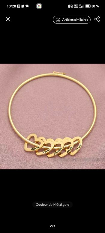 Bracelet personnalisable