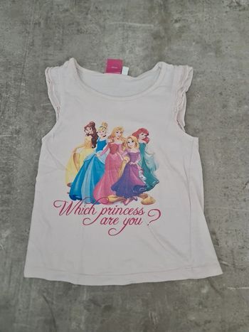 T shirt princesse disney fille 4 ans manches courtes