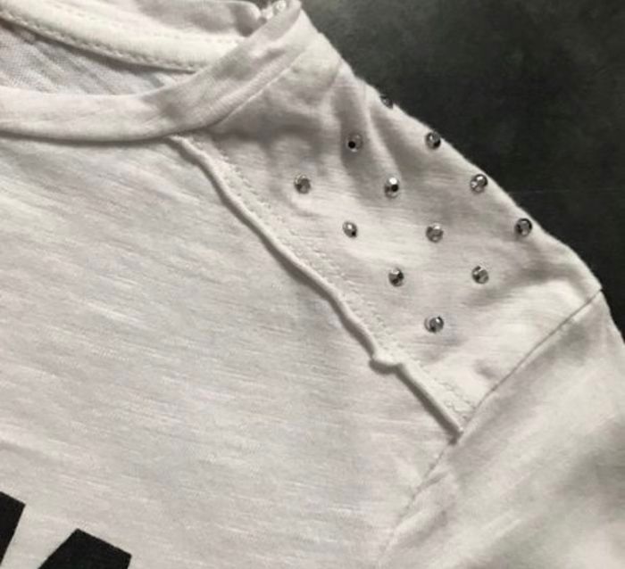 T-shirt blanc fluo rose 10 ans tissaia - photo numéro 3