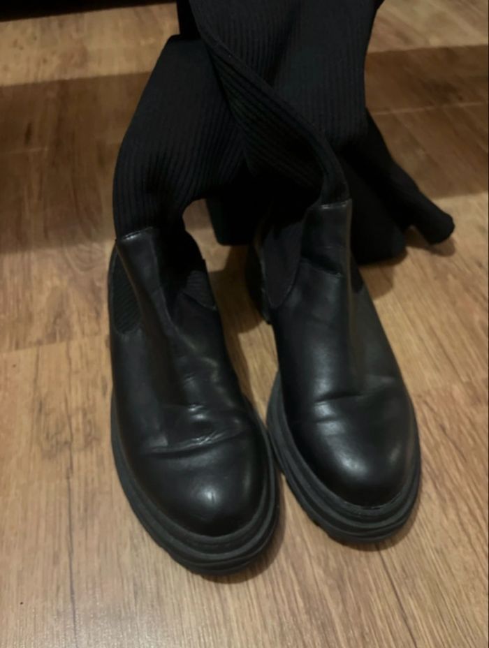 Cuissardes noires Zara Pointure 38 - photo numéro 6