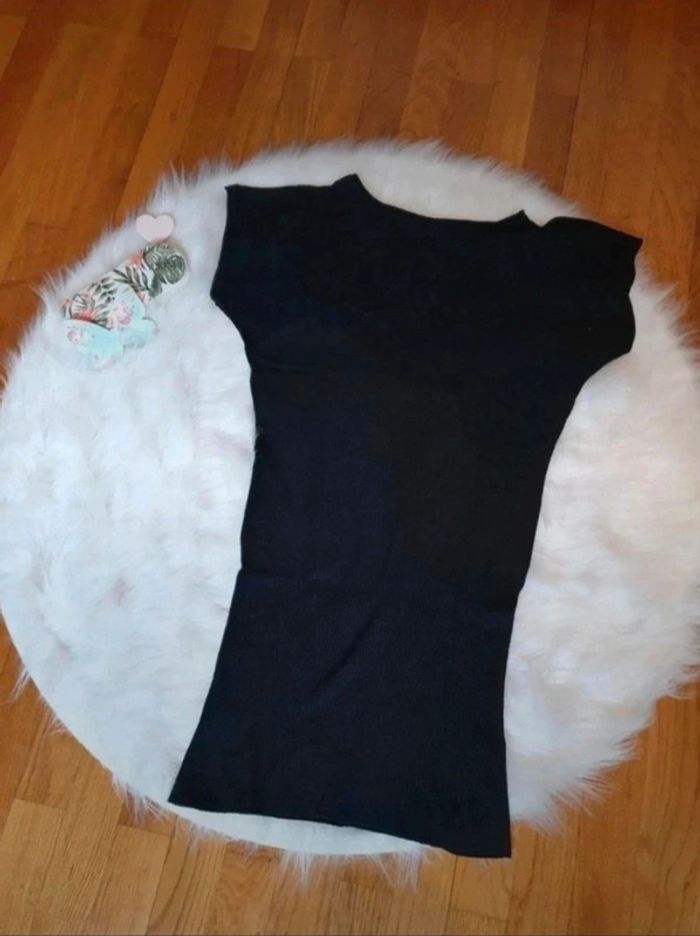 Pull long noir taille unique - photo numéro 2