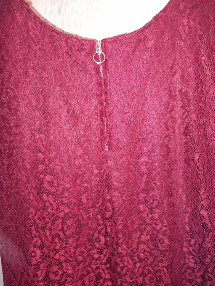 Jolie robe bordeaux L 40 - photo numéro 3