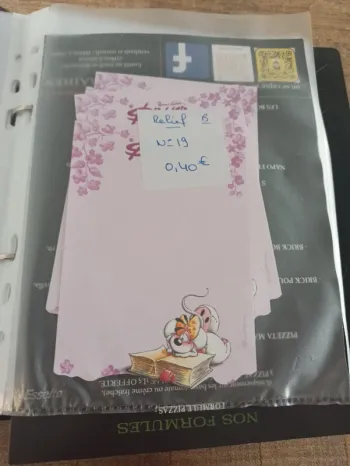 Feuille Diddl relief 19 0,40€