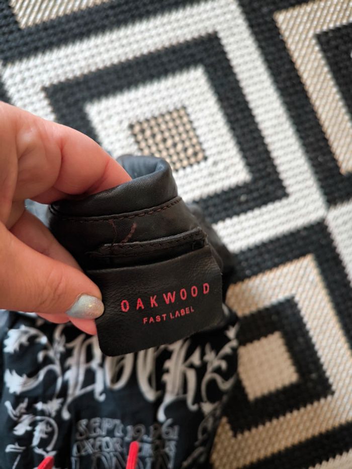 Veste en cuir noir Oakwood – Taille M 38 - photo numéro 10