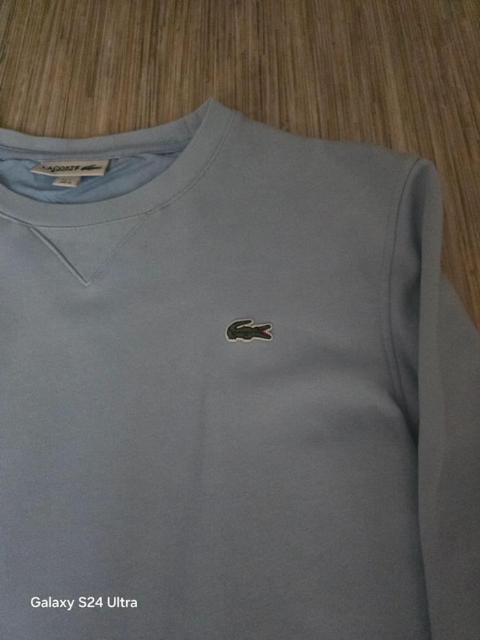 Sweat bleu ciel - Lacoste - Taille M - photo numéro 2