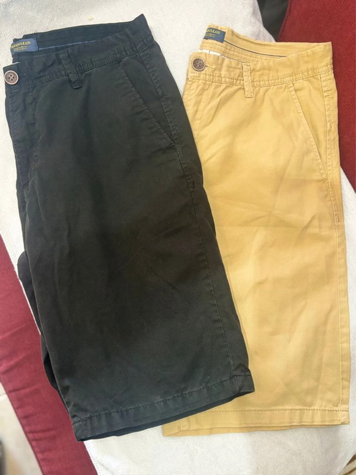 2 Shorts couleur unis pour homme