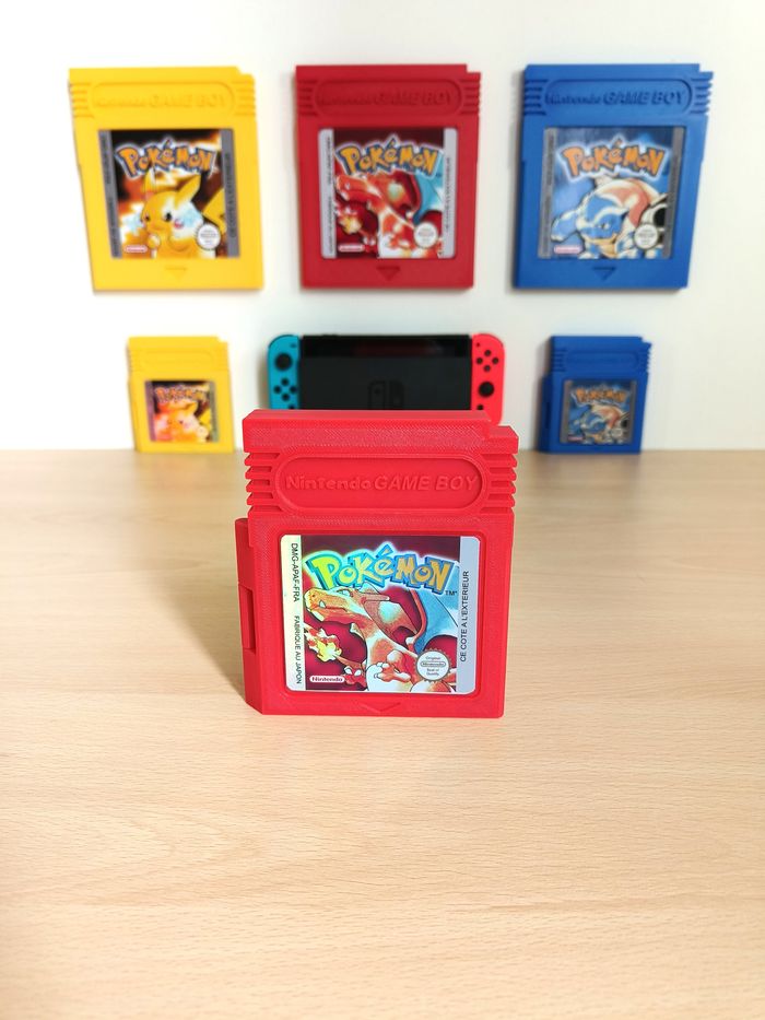 Boite de rangement pour jeux Nintendo switch, style cartouche gameboy pokémon - photo numéro 3