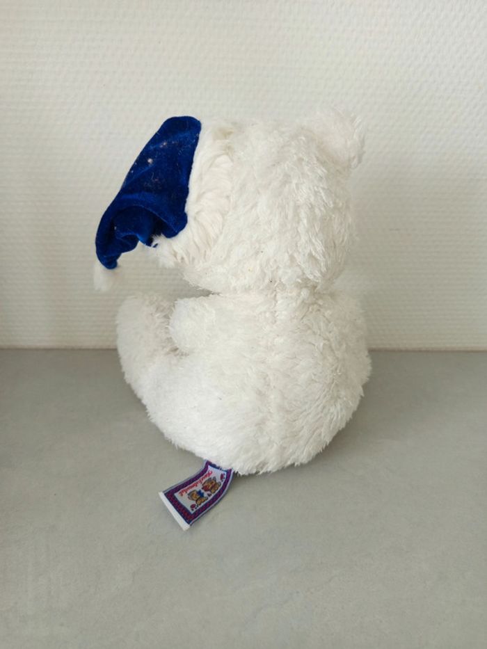Peluche ours polaire avec bonnet - photo numéro 2