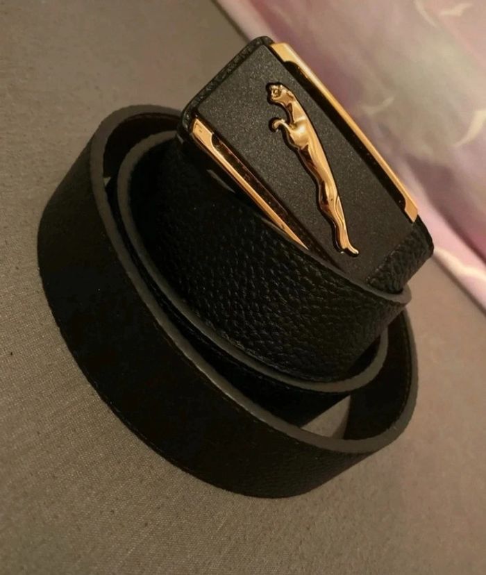 F91 ceinture homme d'affaire cuir noir boucle automatique - photo numéro 2