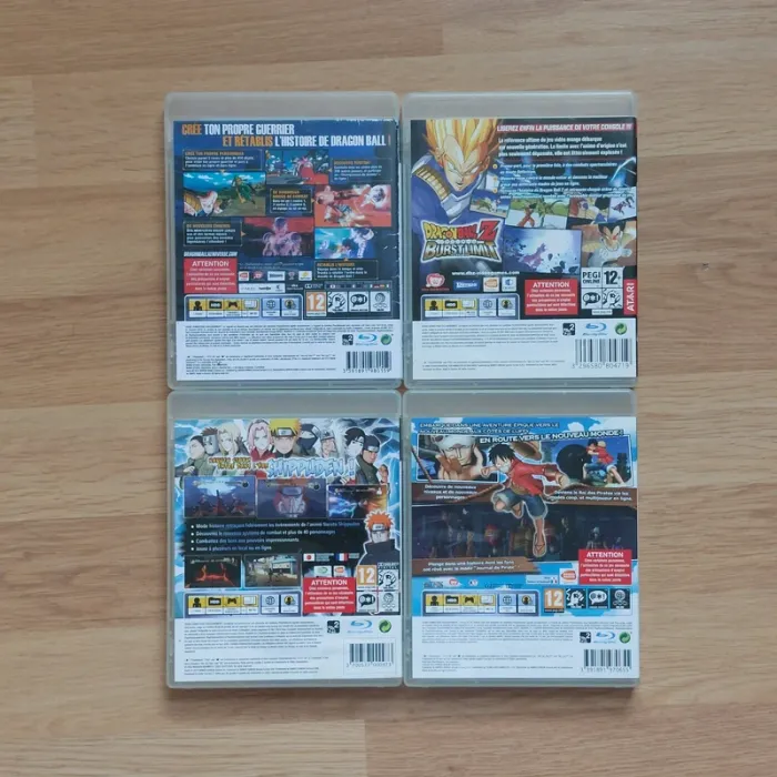 Lot 4 Jeux ps3 manga - photo numéro 2