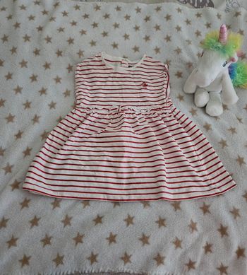 Robe manches courtes fille 12 mois