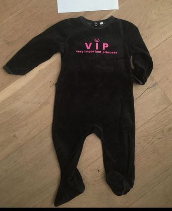 Pyjama fille noir 12 mois