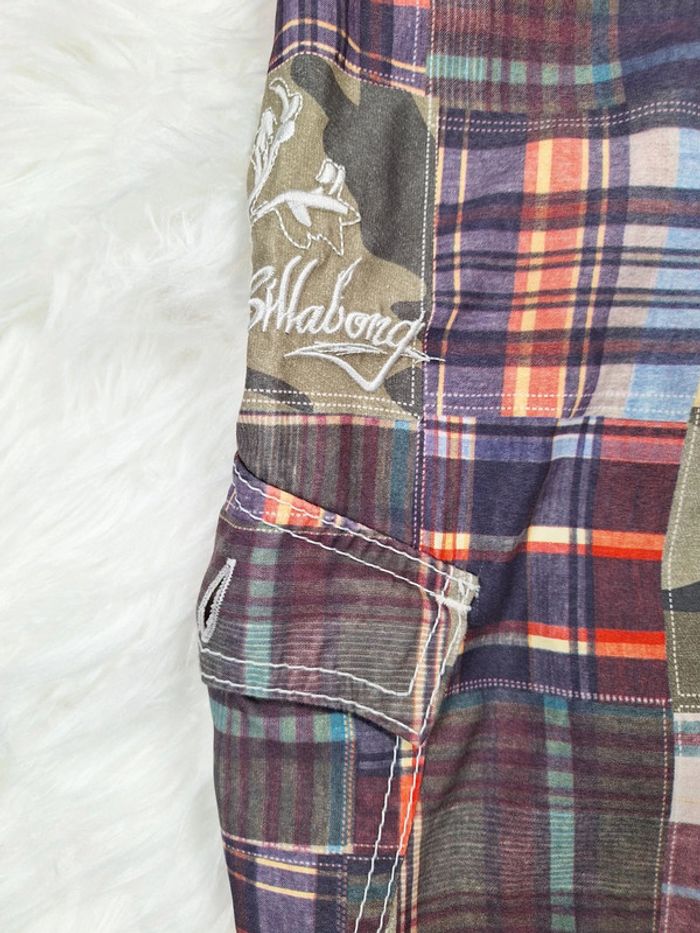 short de bain imprimé/brodé billabong - homme taille M - multicolore (518) - photo numéro 3