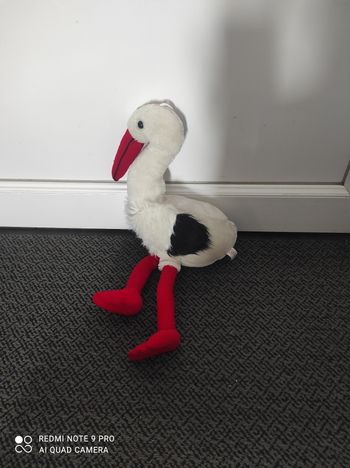 Peluche cigogne