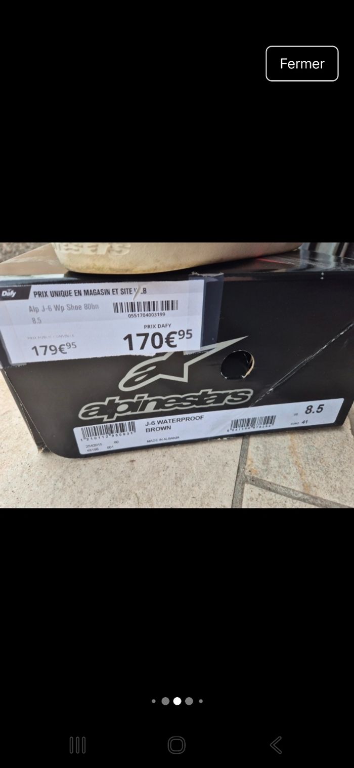 Basket moto alpinestar - photo numéro 7