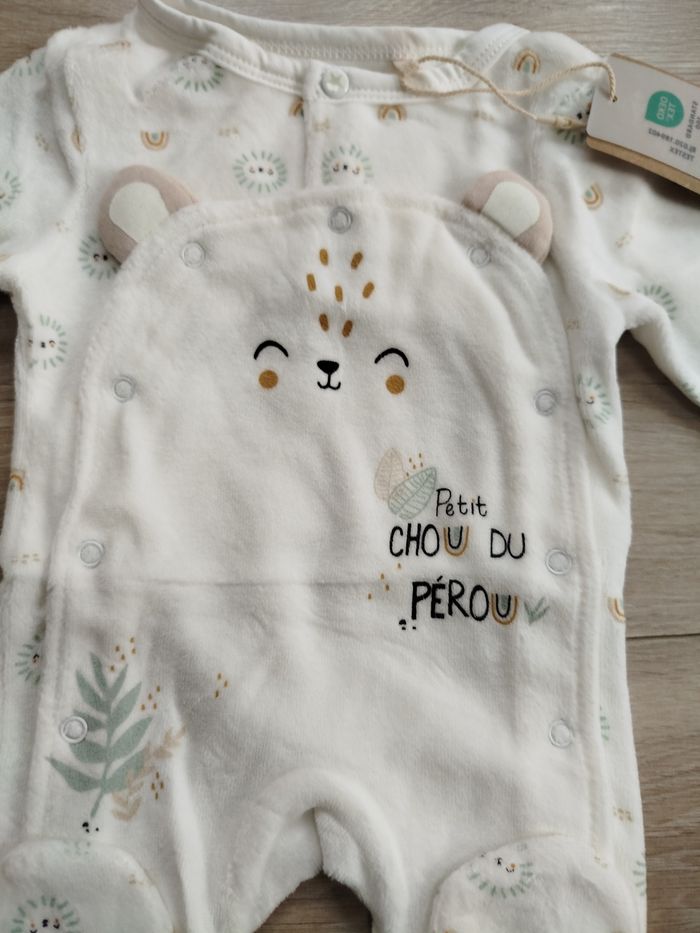 Pyjama petit béguin 0 mois 50 cm neuf - photo numéro 3