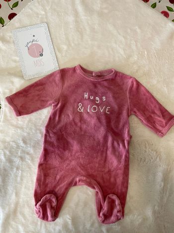 Pyjama velours 1mois