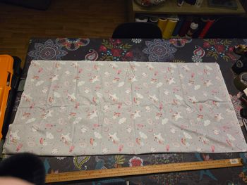 Morceau de tissus a coudre motif licorne