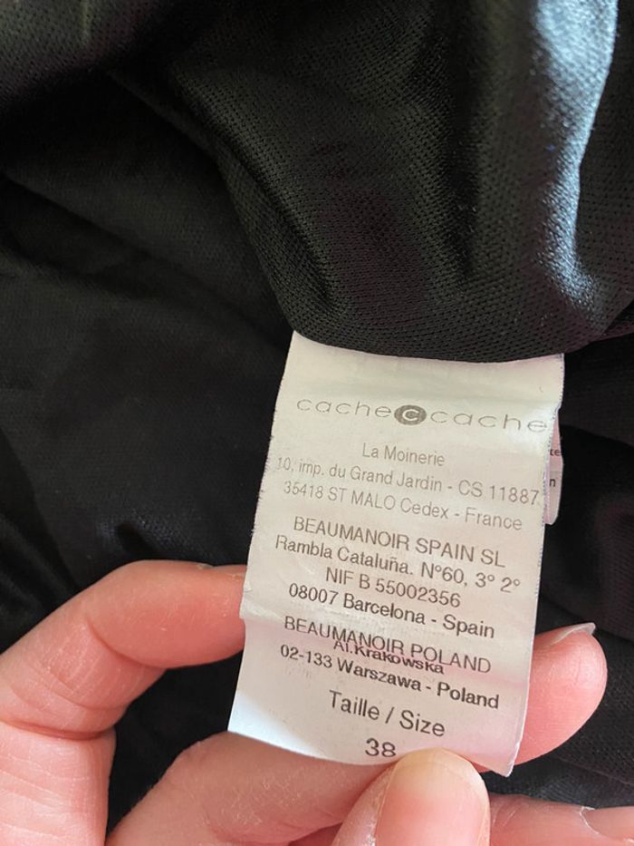 Robe noire Cache Cache Taille 38 - photo numéro 4