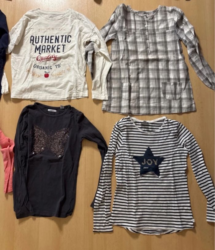 Lot de 9 t shirts manches longues fille 10 ans - photo numéro 5