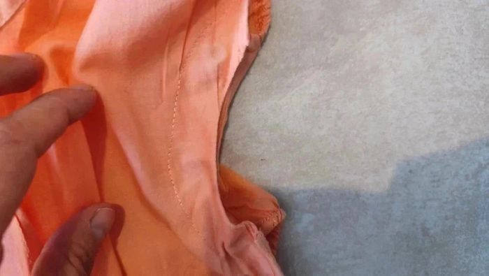 Jolie barboteuse orange en coton 12 mois  obaibi - photo numéro 4