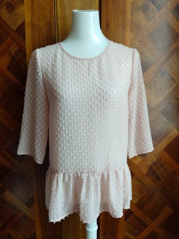 Blouse rose poudrée plumetis Promod
