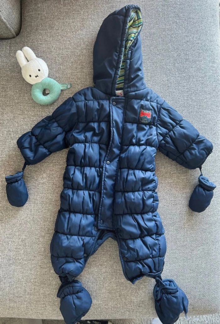 Combinaison bleue bébé garçon 6 mois