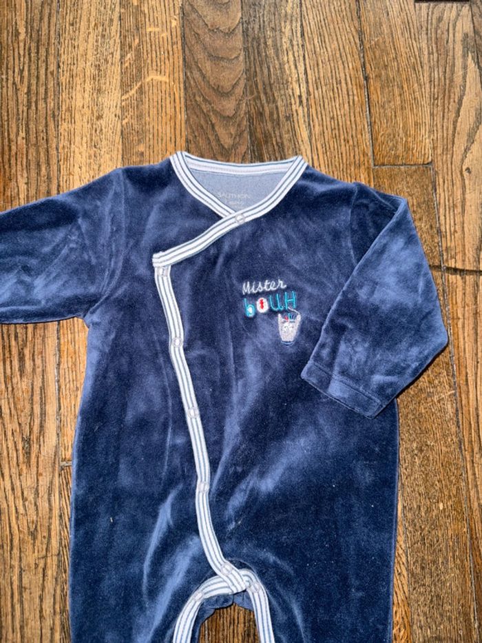 Pyjama velour sauthon 3 mois - photo numéro 2