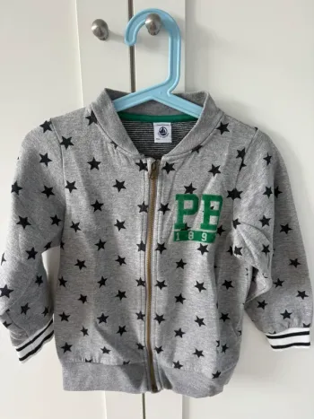 Gilet zippé petit bateau 4 ans