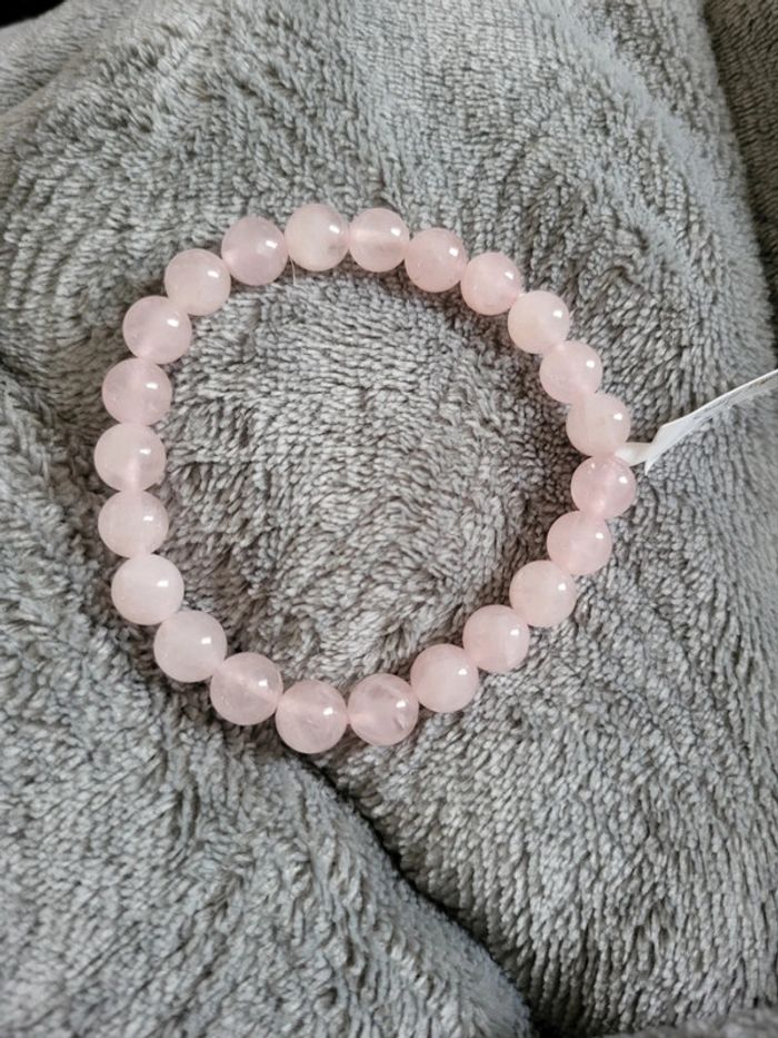 Bracelet pierres naturelles Quartz Rose