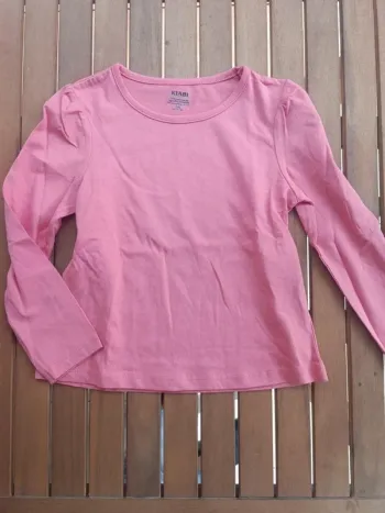 Tee shirt uni manches longues 5 ans