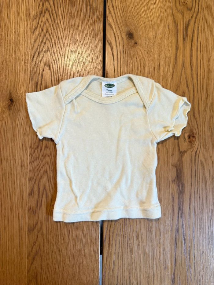 T-shirt bébé naissance Malin Câlin – Blanc très bon état