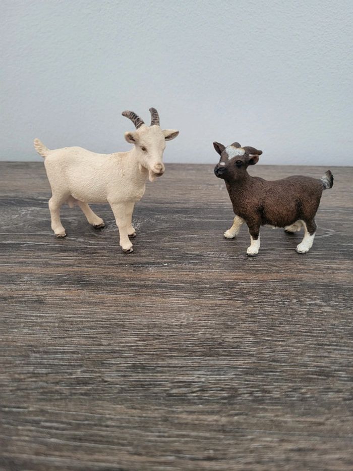Schleich - Lot 2 chèvres