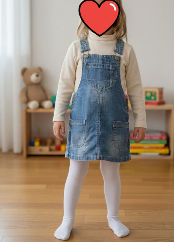 Robe salopette fille Vertbaudet