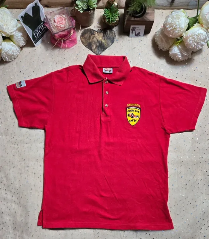 Polo/t-shirt rouge  Grand prix de Monaco taille L