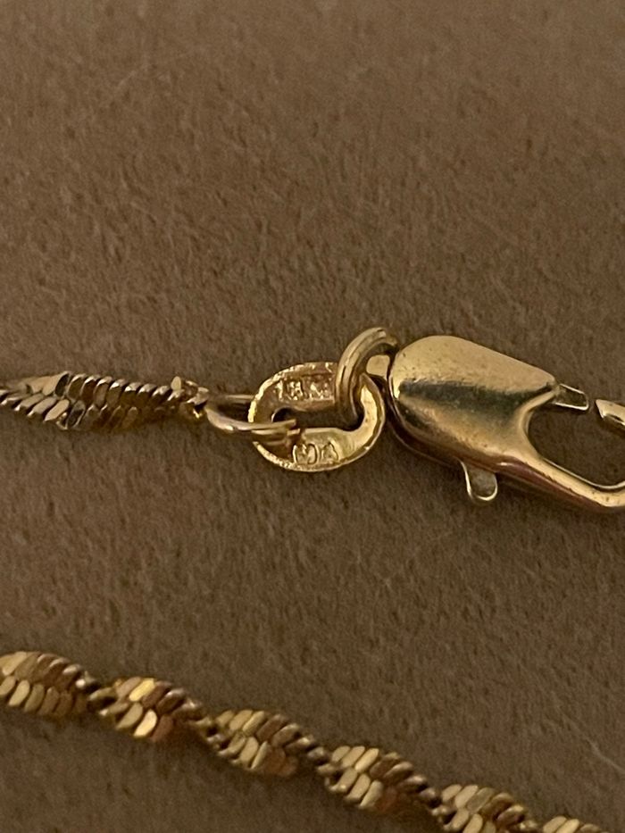 Collier torsadé plaqué or - photo numéro 2