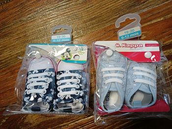 2 paires de baskets bébé DISNEY et AIRNESS taille 19 / 20   - 6 /12 mois NEUF
