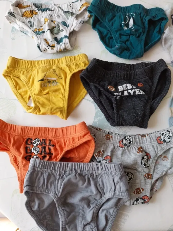 Lot paires de chaussettes et slips garçon 2-3 ans - photo numéro 2